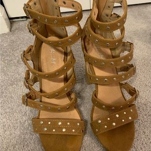 Brown Studded Heels